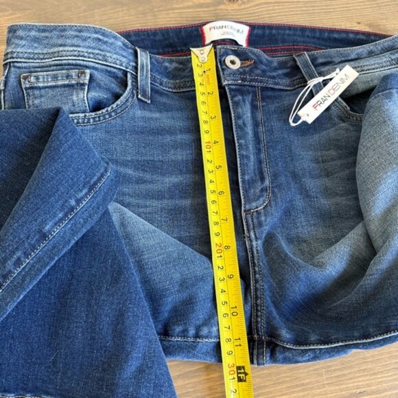 Fran Denim Women’s 31 Blue Dark Wash High Rise Ellen Flare Jeans - Picture 11 of 12